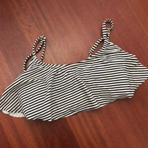 Striped bikini top